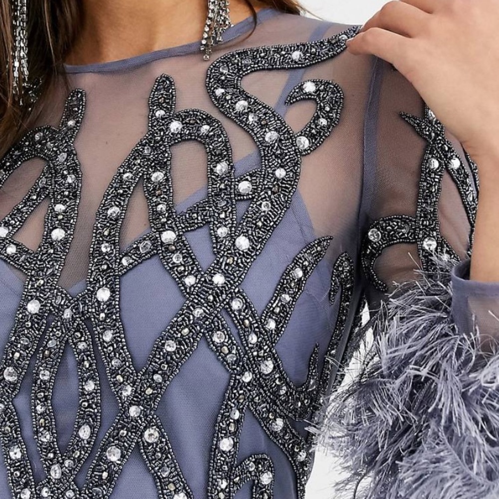 ASOS edition crystal embellished minidress